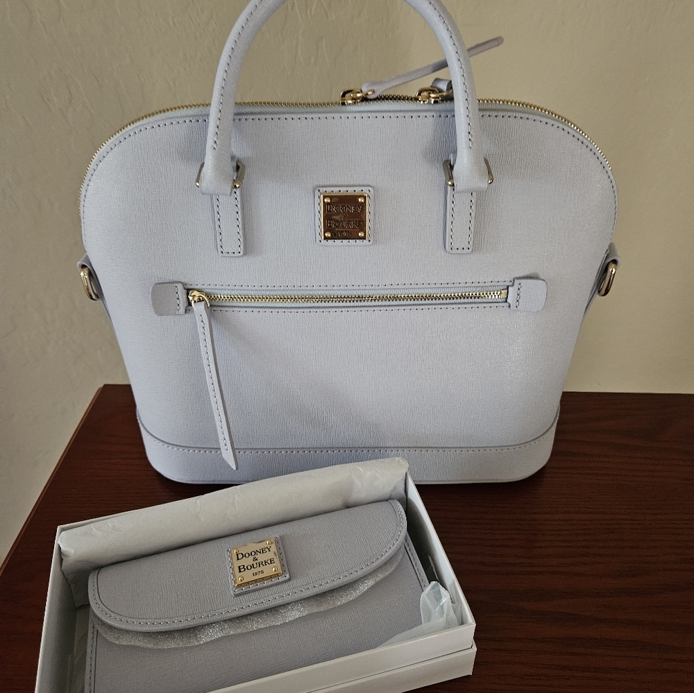 NWT ☆ Dooney & Bourke Zip Zip Satchel & Matching Wallet ~ Brand NEW!